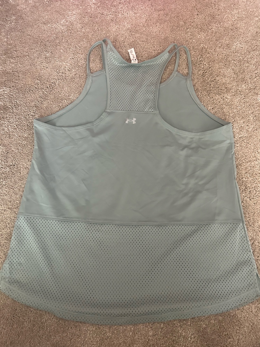 Under Armour Women's Sage Green Racerback Performance Tank